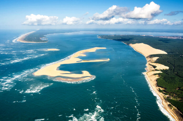 Vue aérienne - Banc d'Arguin - Bassin d'Arcachon